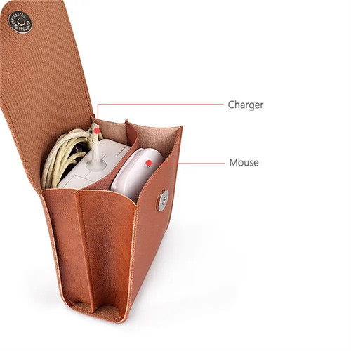 Leather organizer bag - leather,